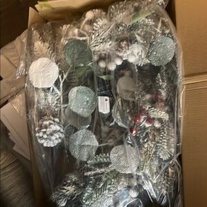 Frosted Holiday Garland with Berries